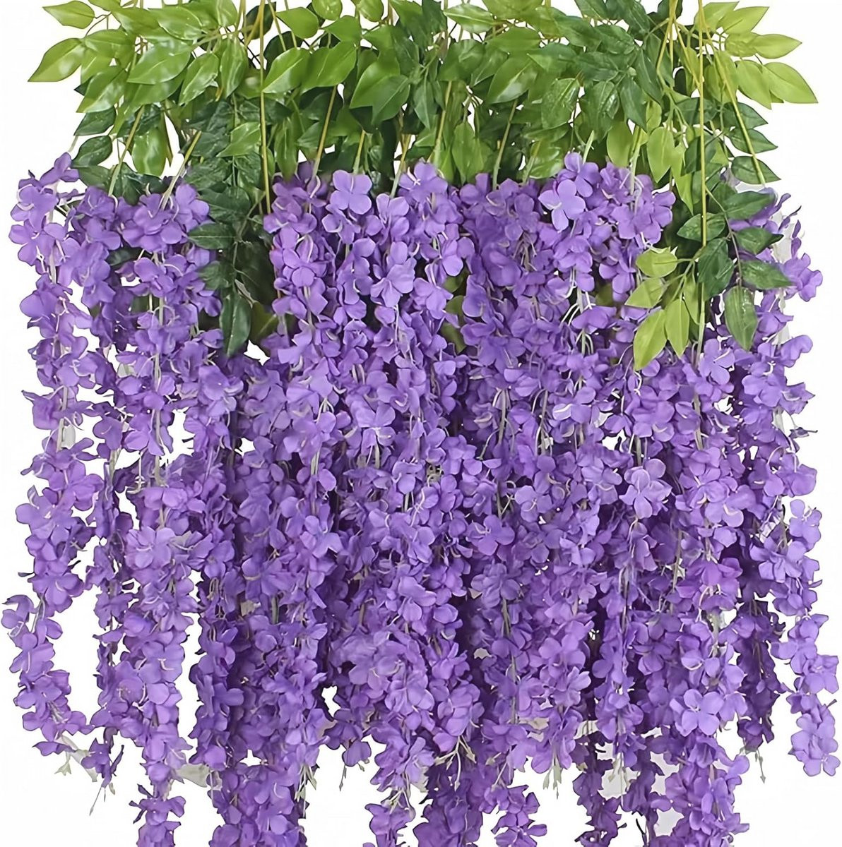 12 stuks Kunstbloemen Slinger - Hangende Blauweregen voor Bruiloft en Tuin Decoratie