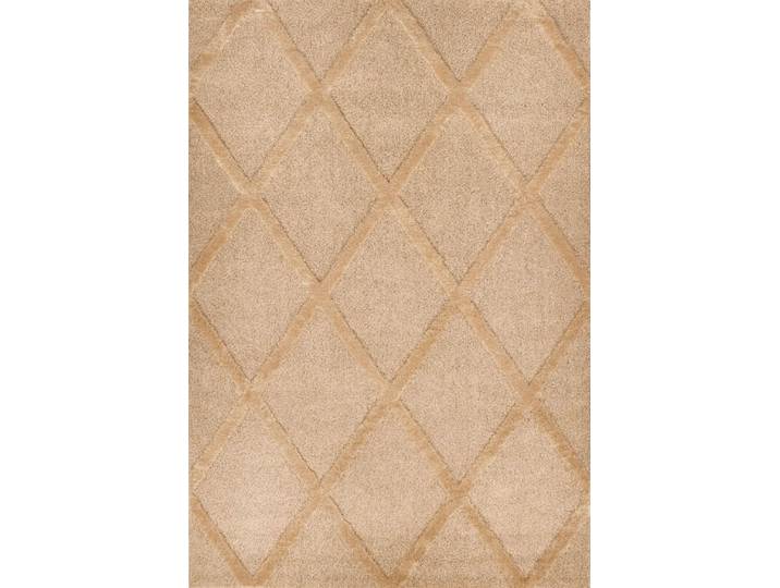 Tapis de salon motif losange beige 120x170