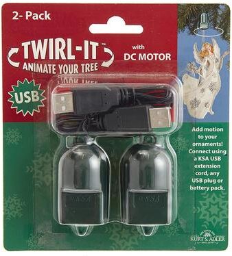 Kurt S. Adler 1.10 in. H X 4.50 in. L Metal/Plastic USB Twirl-it