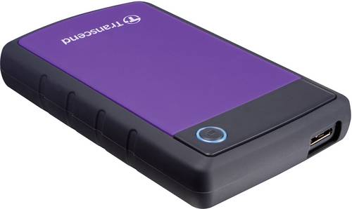 Transcend StoreJet 25H3 2 TB Externe Festplatte 6.35 cm (2.5 Zoll) USB-A (USB 3.2 Gen 1) Purple TS2TSJ25H3P