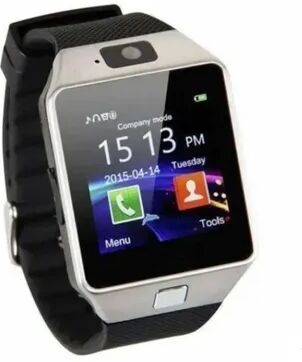 Combo Retail Shop Bluetooth Smart Watch With Camera And Waterproof Touchscreen Design silver