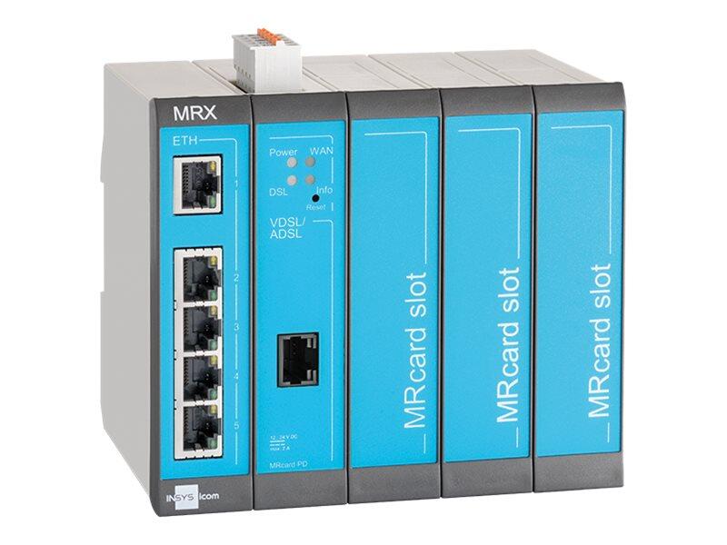 INSYS icom MRX MRX5 DSL - Annex-B - Router, DSL-Modem 5-Port-Switch, VPN, Ethernet 10019787