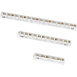 ABB PS3/9H Phasenschiene 3-phasig, 9 Pins, 10mm2, mit HK Phasenfolge L1-L2-L3-H(frei)-L1-L2-L3-H(frei)-L1-... 2CDL230001R1009