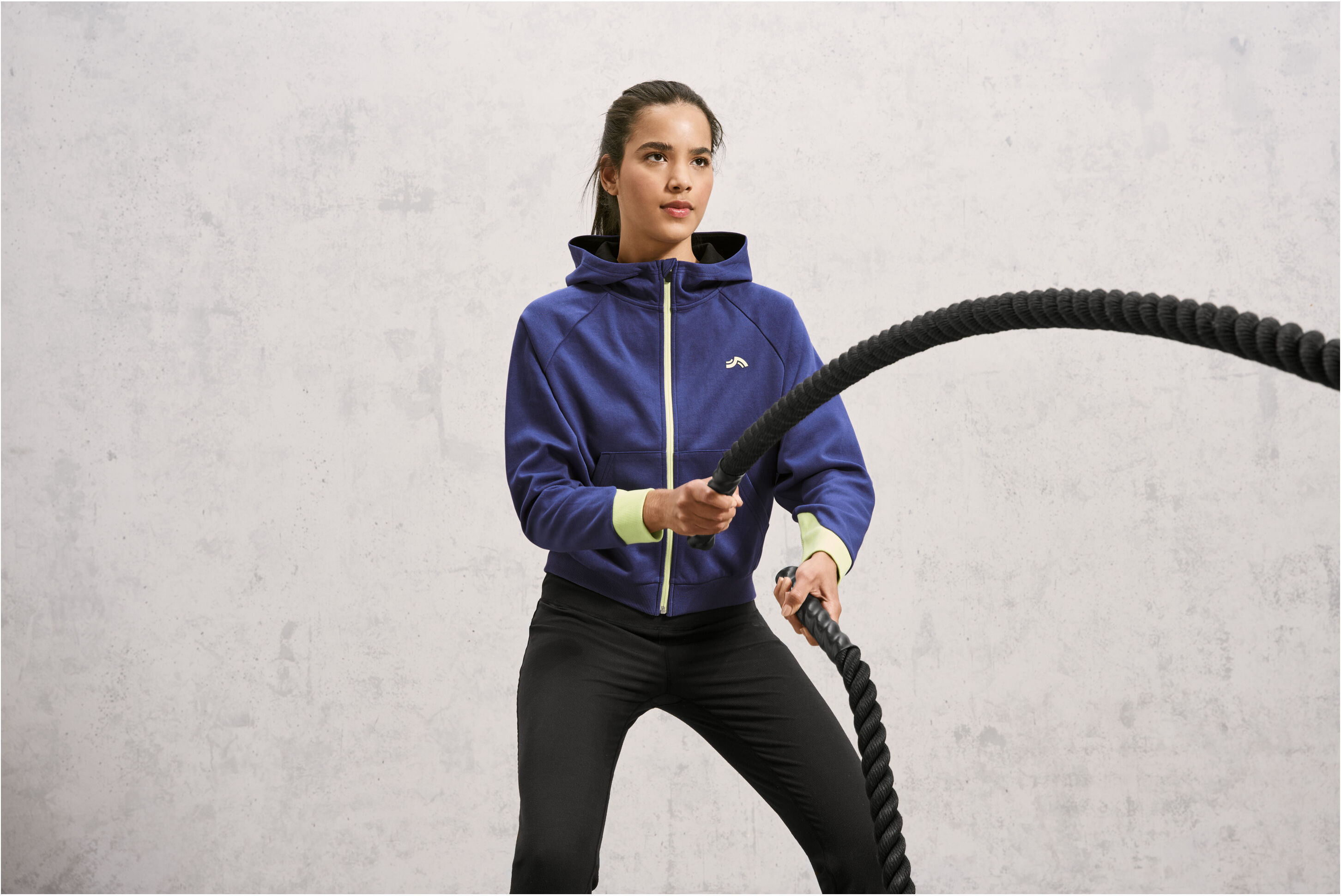 CRIVIT Damen Sweatjacke, modisch weit geschnitten