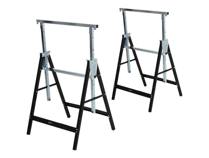 Durhand Sägebock, Arbeitsbock, Metall, Schwarz, 56x80x68 cm, Freizeit & Co, Heimwerken, Werkzeug, Elektrowerkzeug