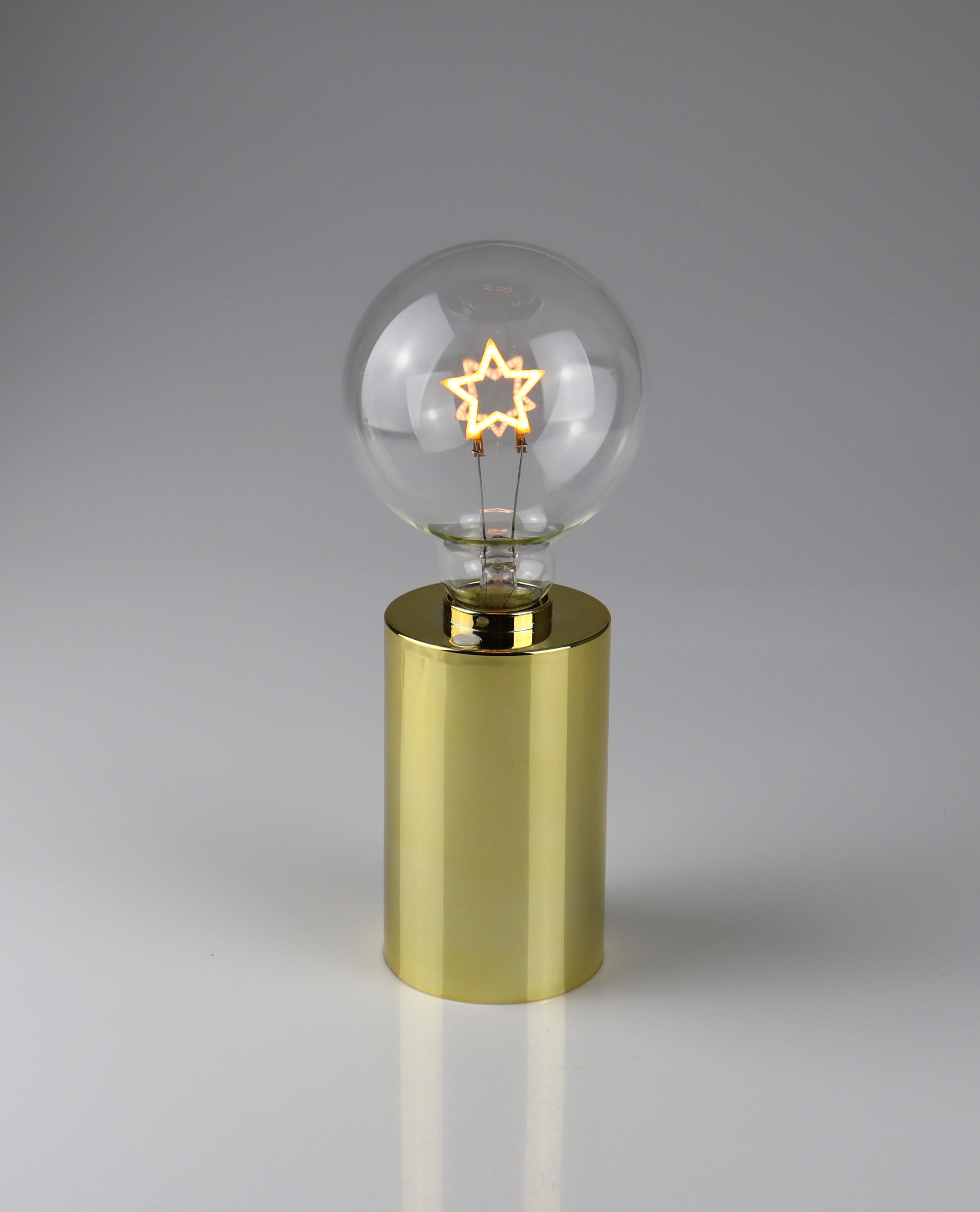LED Dekoobjekt AM DESIGN "Stern Lampe gold", gold, H:22,5cm L:9,5cm, Leuchten, LED Dekoobjekt, 9x22,5 cm