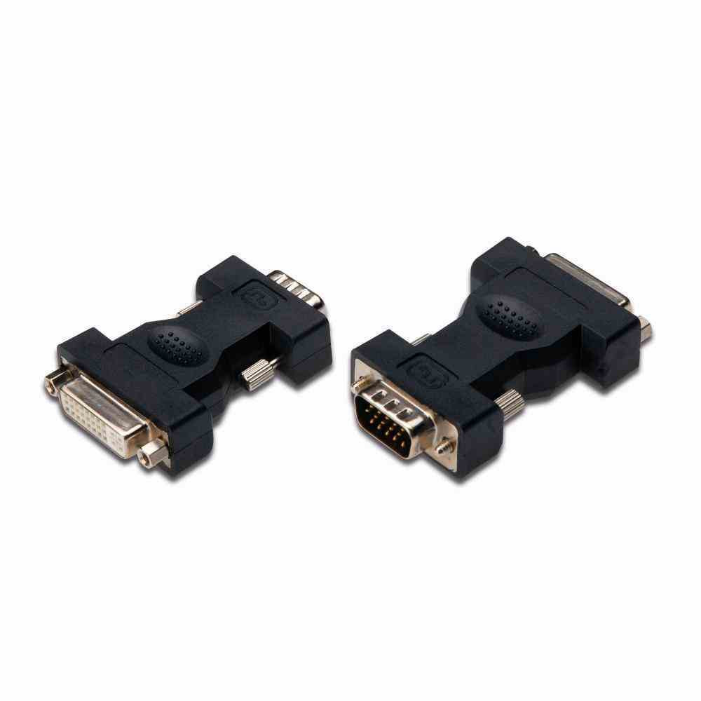 Digitus AK-320505-000-S DVI-I naar D-Sub connector, zwart