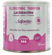 Saforelle Florgynal® Tampon - Boîte de 22 Tampons Eco Normal - Boîte 22 tampons