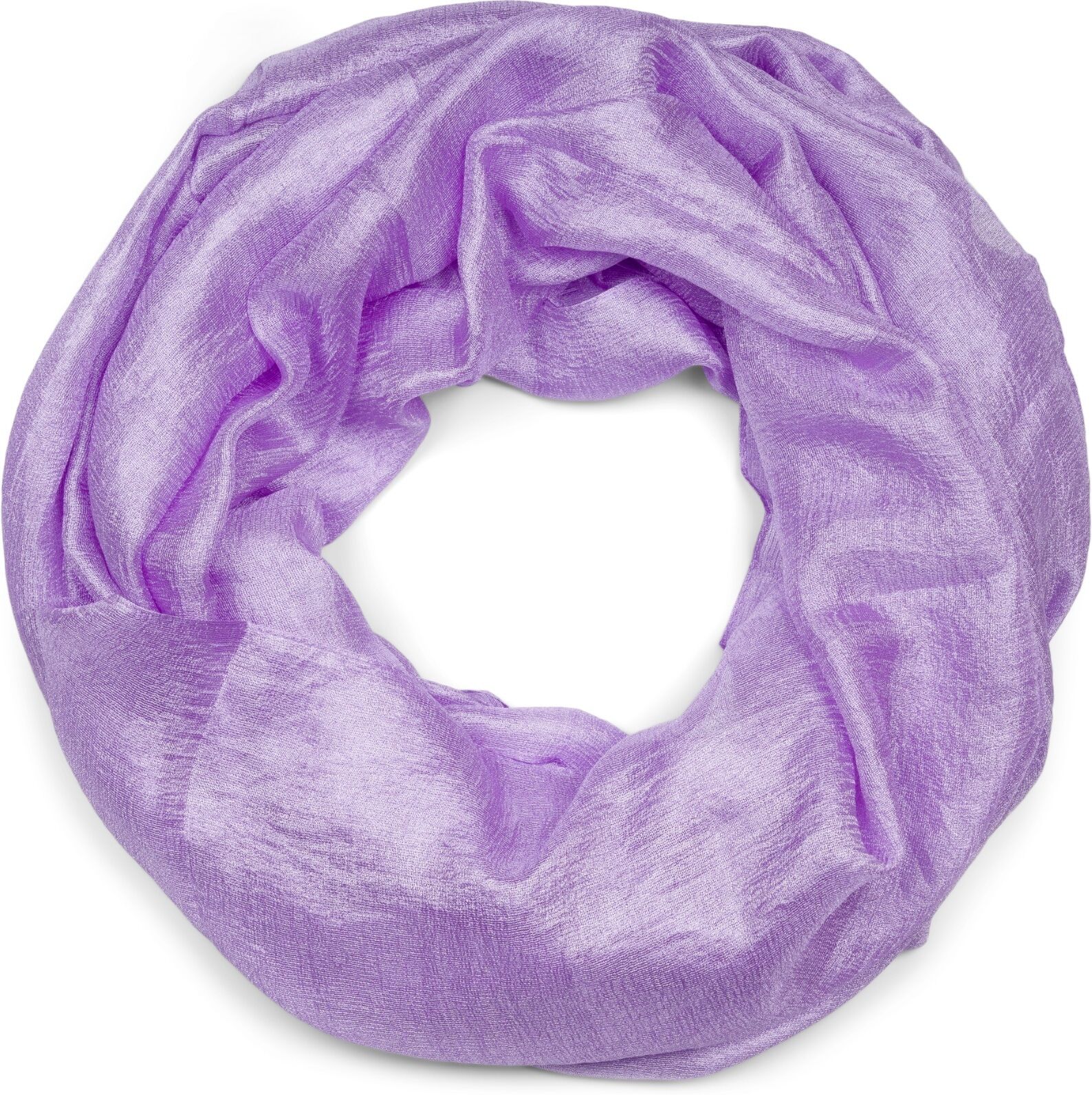 Loop STYLEBREAKER "Seidiger Einfarbiger Loop", Damen, lila (flieder), Obermaterial: 100% Viskose CV., Modisch, Modetücher Loop