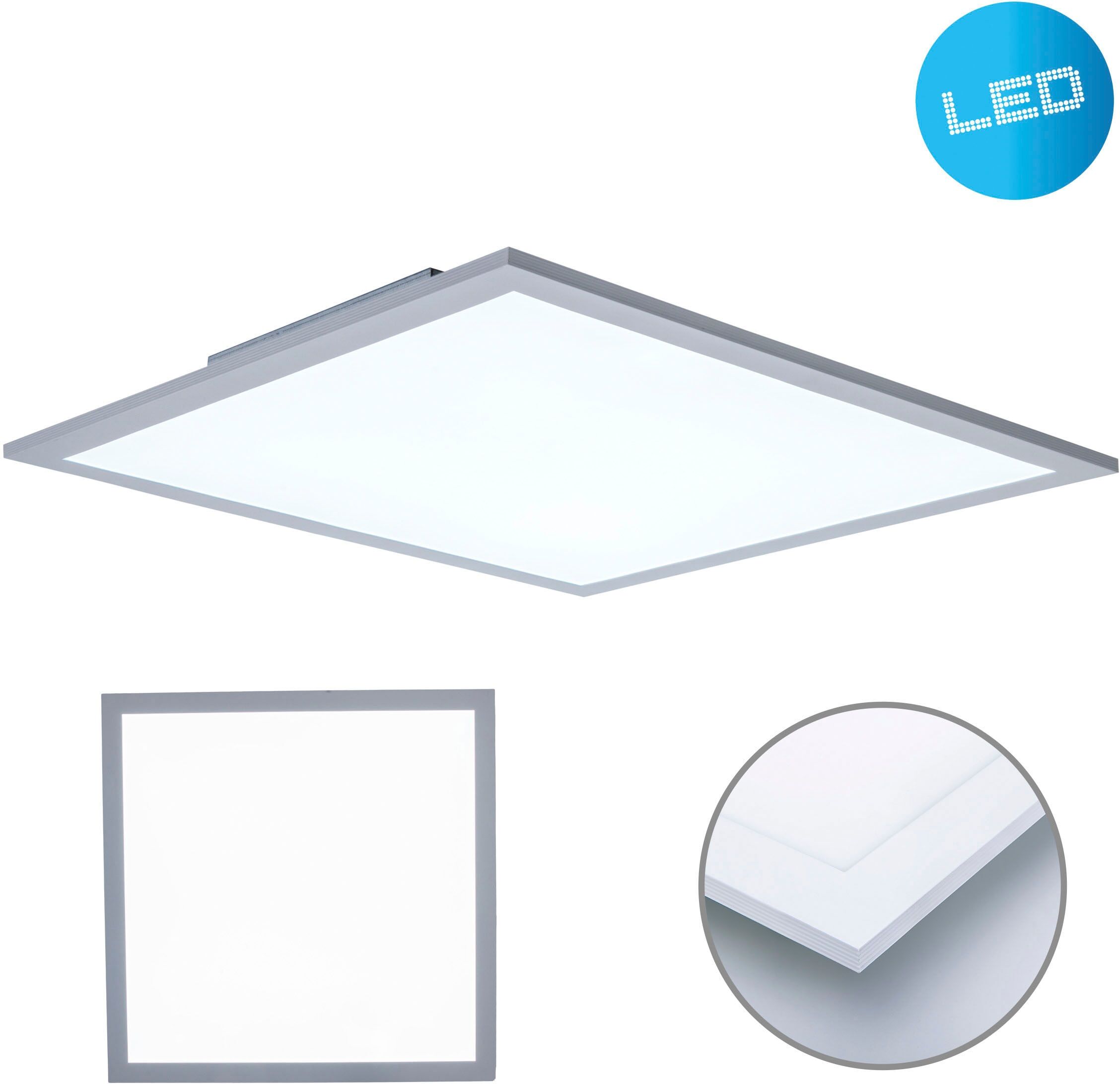 NÄVE LED Panel "Nicola", weiß, 1, H: 6cm, 1 Stk., Leuchten, Aufbaupanel weiß 45x45cm, H: 6cm, 120 LED, Lichtfarbe neutralweiß