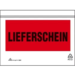 RNK Begleitpapiertasche C6 Lieferschein