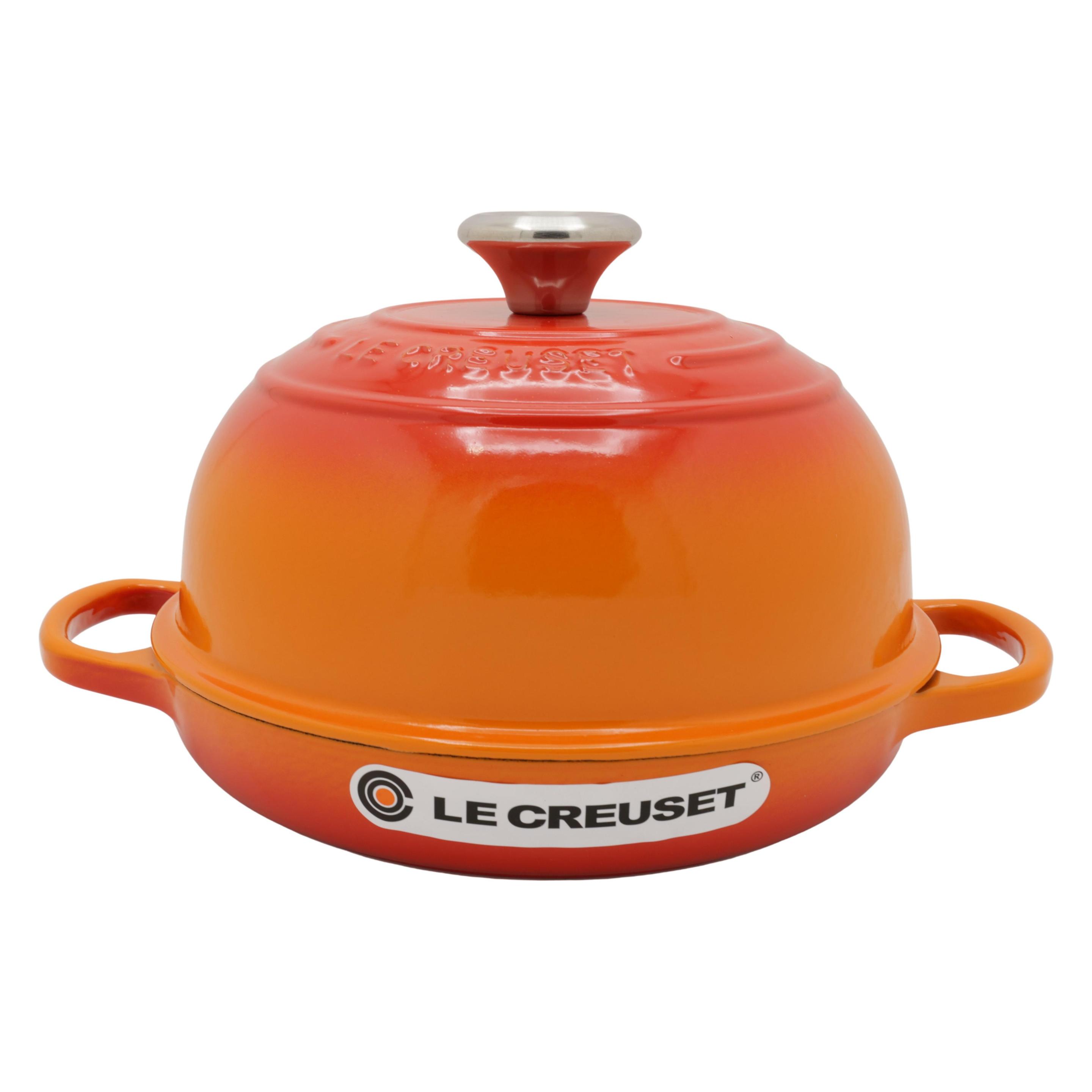 Le Creuset Bräter für Brot 24cm orange (Bräter + Schmortopf, Gusseisen, 24 x 17.60 cm) (21301240900430)