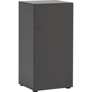 Möbelpartner Schließfachschrank Locked, anthrazit, 1 Fach, Holz, 45 x 93cm, mit RFID-Schloss
