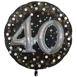 40. Geburtstag gold Multi Folienballon