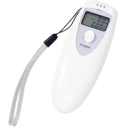 Alkoholmessgerät Digital mit Display - Schnelle & einfache Alkoholmessung in g/l & %BAC - Kompakter Alkoholtester mit akustischem Alarm und Handschlaufe