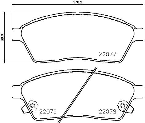 BREMBO P 09 009 Brake pad set
