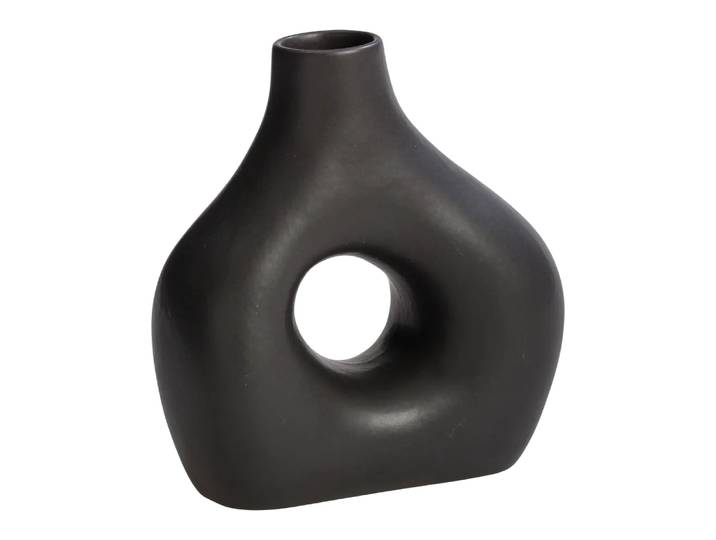 Vase Cenote, Edy&liv, schwarz, Keramik