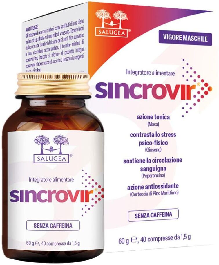 SALUGEA (RELOAD Srl) SINCROVIR SALUGEA40CPR FLACONE