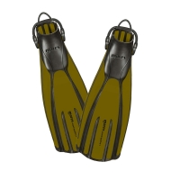 Mares Quattro+ Geräteflosse Farbe: olive - Größe: XL