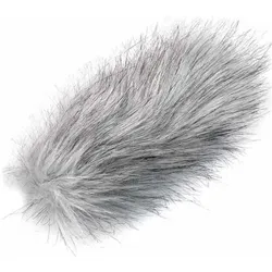 keepdrum WS-WH Windschutz für Richtrohr Mikrofone (Fell), Mikrofon Windschutz