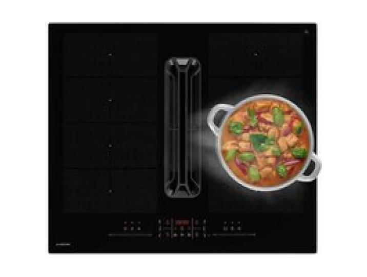 AirJet FlexPro 60cm 4 Feux Plaque Induction avec Hotte Intégrée Noir