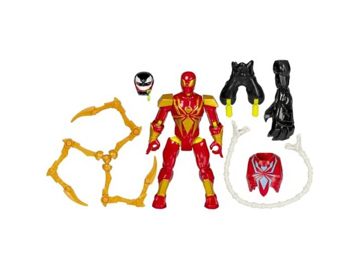 MixMashers Marvel Iron Spider, aanpasbare Deluxe Spider-Man Mix-and-Match-actiefiguur en accessoires