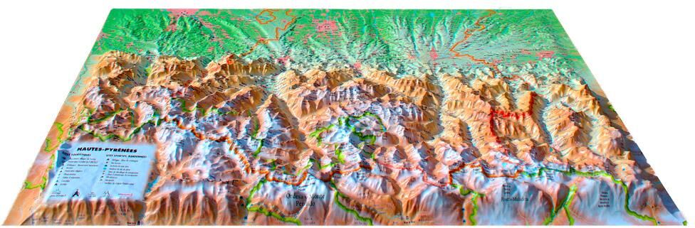 3DMAP  - Hautes-Pyrénées - Carte 3D