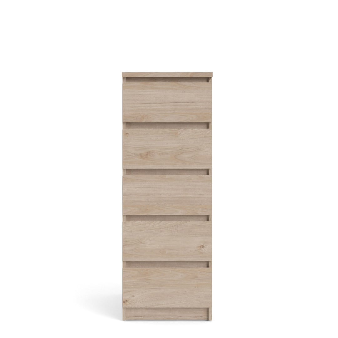 Nada commode met 5 laden in Hickory decor B/D/H: 76,1 x 40,4 x 111,3 cm