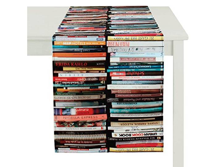 APELT Libri_45x135_50 tafelloper Boeken , kleurrijk