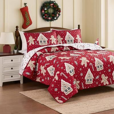 Avanti Linens Holiday Lane Quilt Set