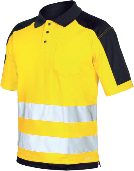 Polo manga curta HV 08190 amarelo/azul Industrial Starter 08190048