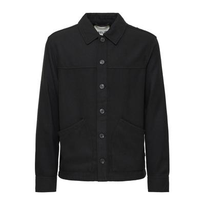 Wolljacke SOLID "Wolljacke SDSonny", Herren, Gr. M, schwarz (true schwarz), Obermaterial: 95% Polyester PES. 5% Wolle WO., Jacken