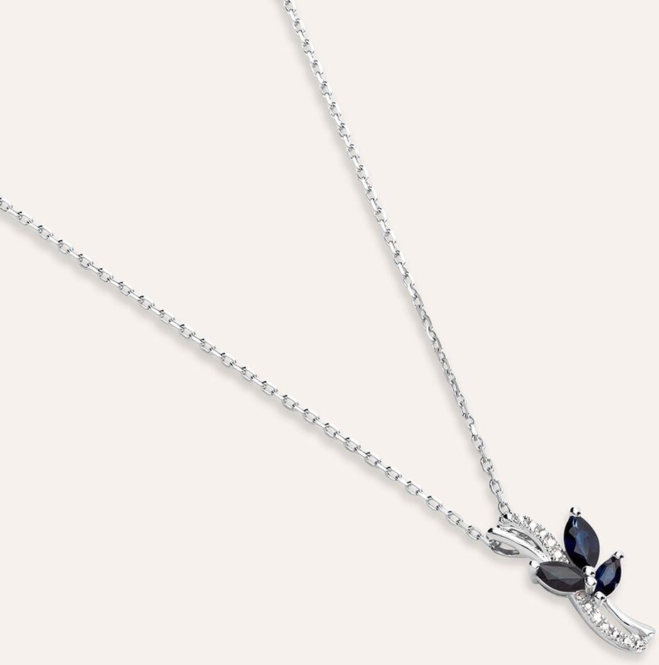 Stroili Collana Charlotte Oro Bianco Zaffiro Collezione: Charlotte Oro Bianco