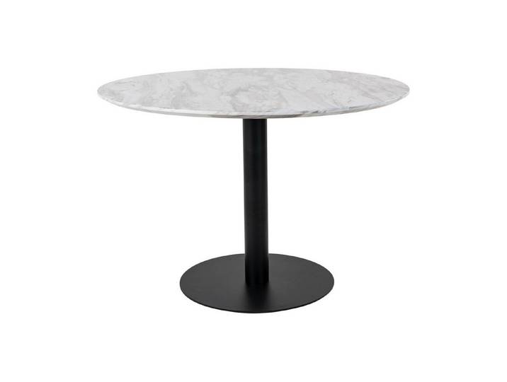 House Nordic Esstisch in Weiss, Marmor - 110x75x110cm (BxHxT)