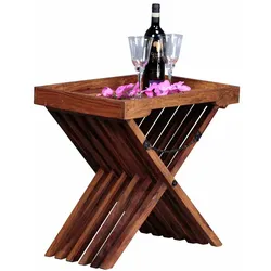 Sofatisch aus Sheesham Massivholz klappbar