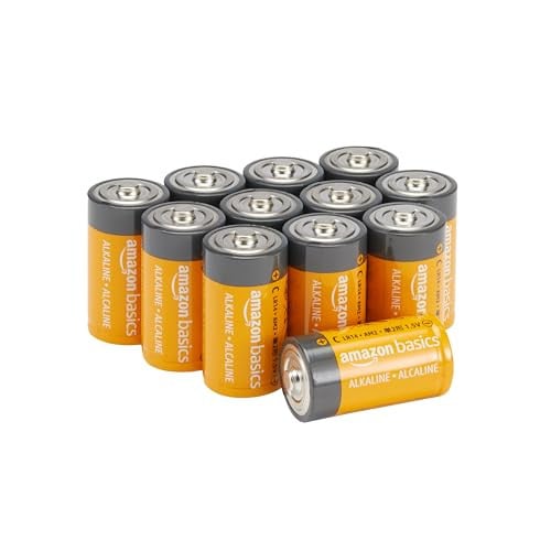 Amazon Basics 12 stuks C alkalinebatterijen 1,5 volt