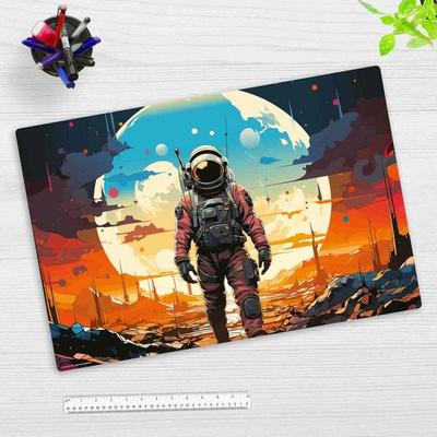 Cover-your-desk Schreibtischunterlage für Kinder und Erwachsene Science Fiction Astronaut, aus hochwertigem Vinyl, 60 x 40 cm