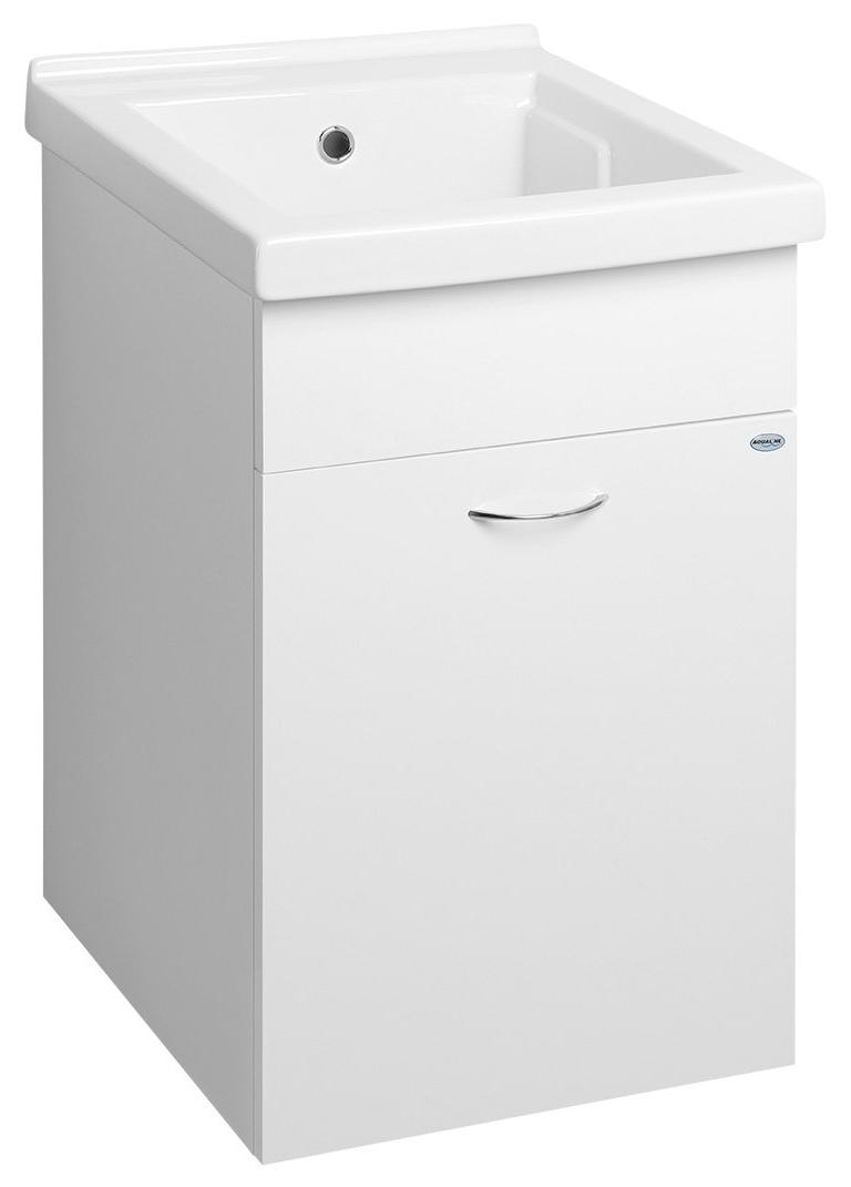 Unterschrank mit Ausgussbecken aus Keramik 45x51cm inklusive Siphon