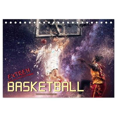Basketball extrem (Tischkalender 2027 DIN A5 quer), CALVENDO Monatskalender