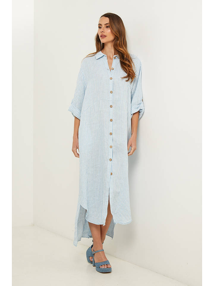 Fleur de Lin Kleid in Hellblau - M