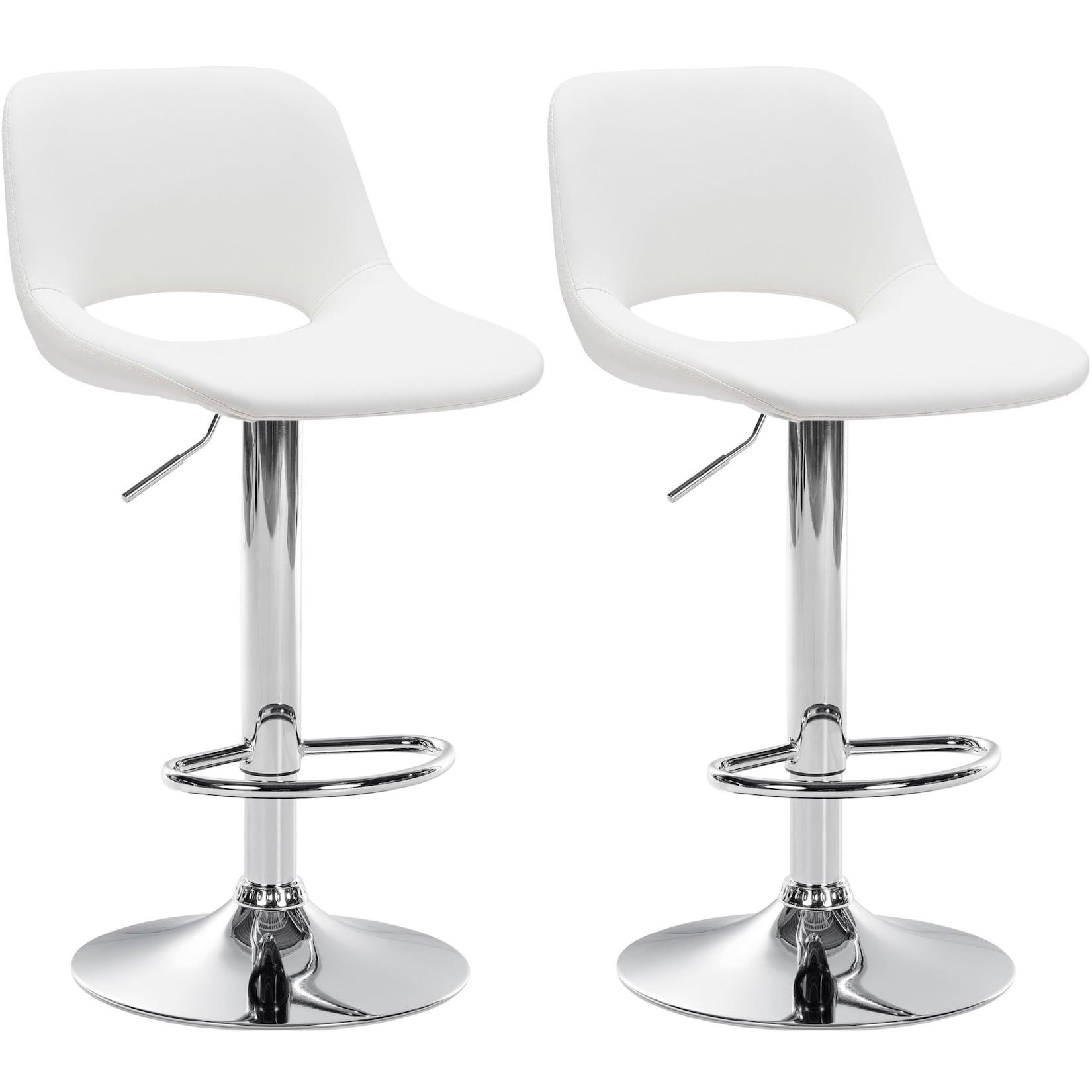 CLP 2er Set Barhocker Camden I Kunstleder-Bezug