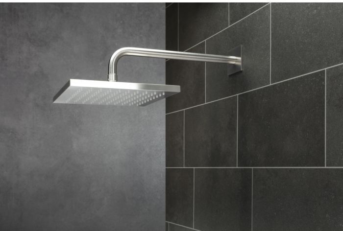 Herzbach Living Spa iX Kopfbrause 19.600250.1.09 Edelstahl, 250mm, Regendusche