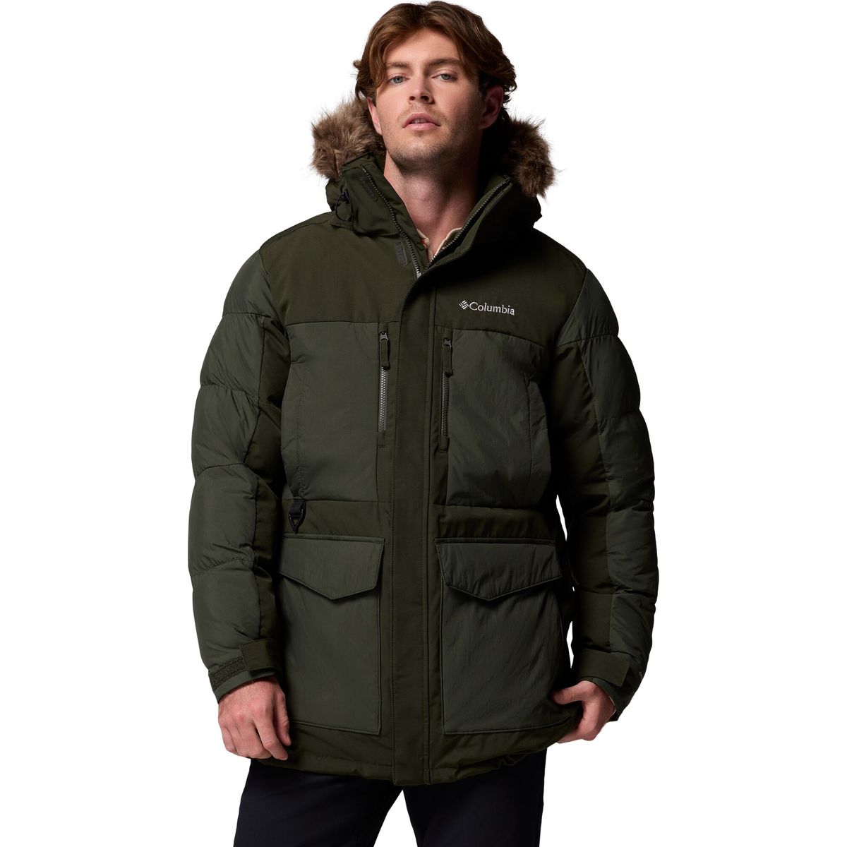 Columbia Men's Marquam Peak Fusion II Hooded Parka greenscape (367) L 208812-2088121-367-L
