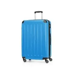 Alex - Koffer Hartschale Cyanblau glänzend, 75 cm, 119 Liter