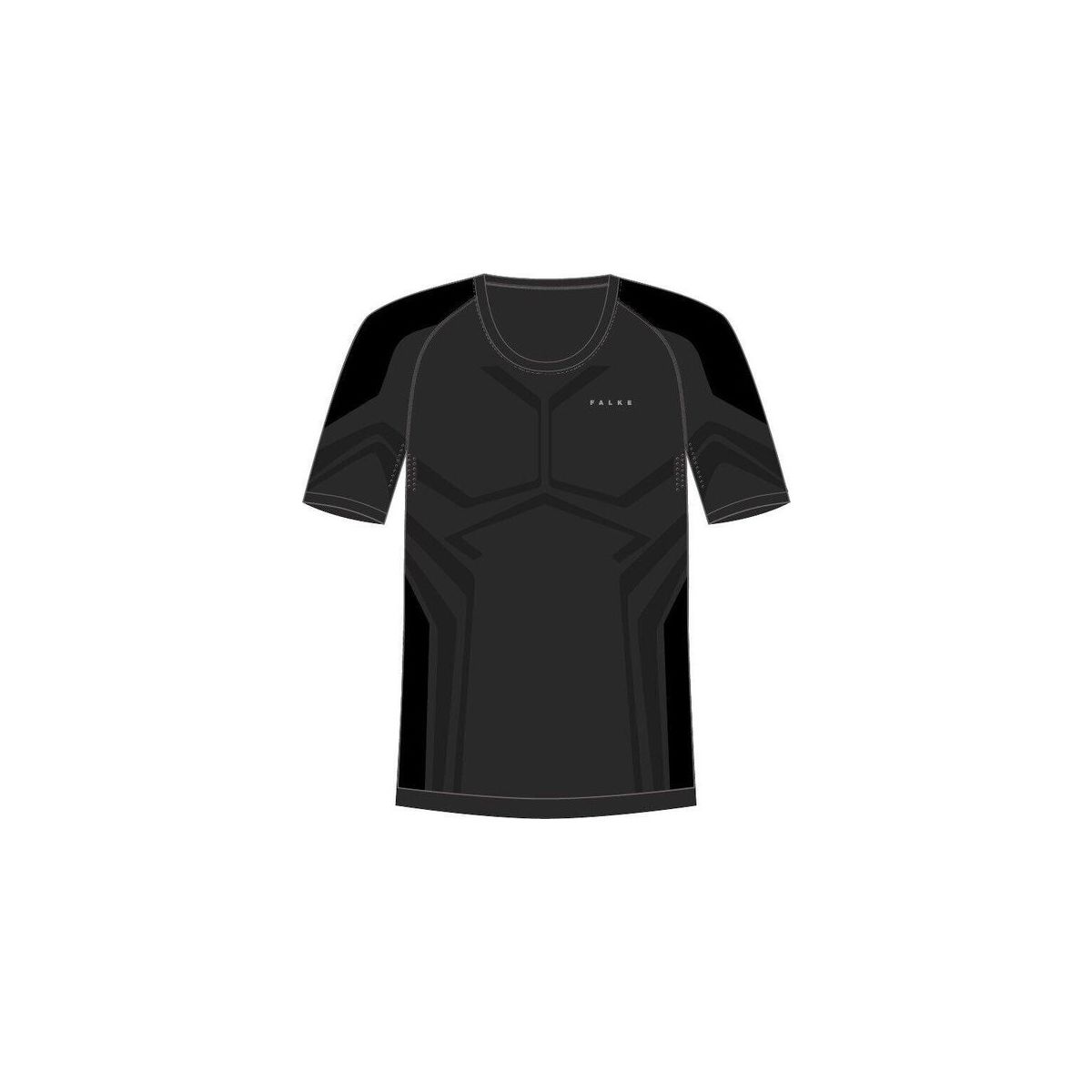 Falke Herren Tight Fit-shirt Wool-tech Light black (3000) M 33252-3000-M