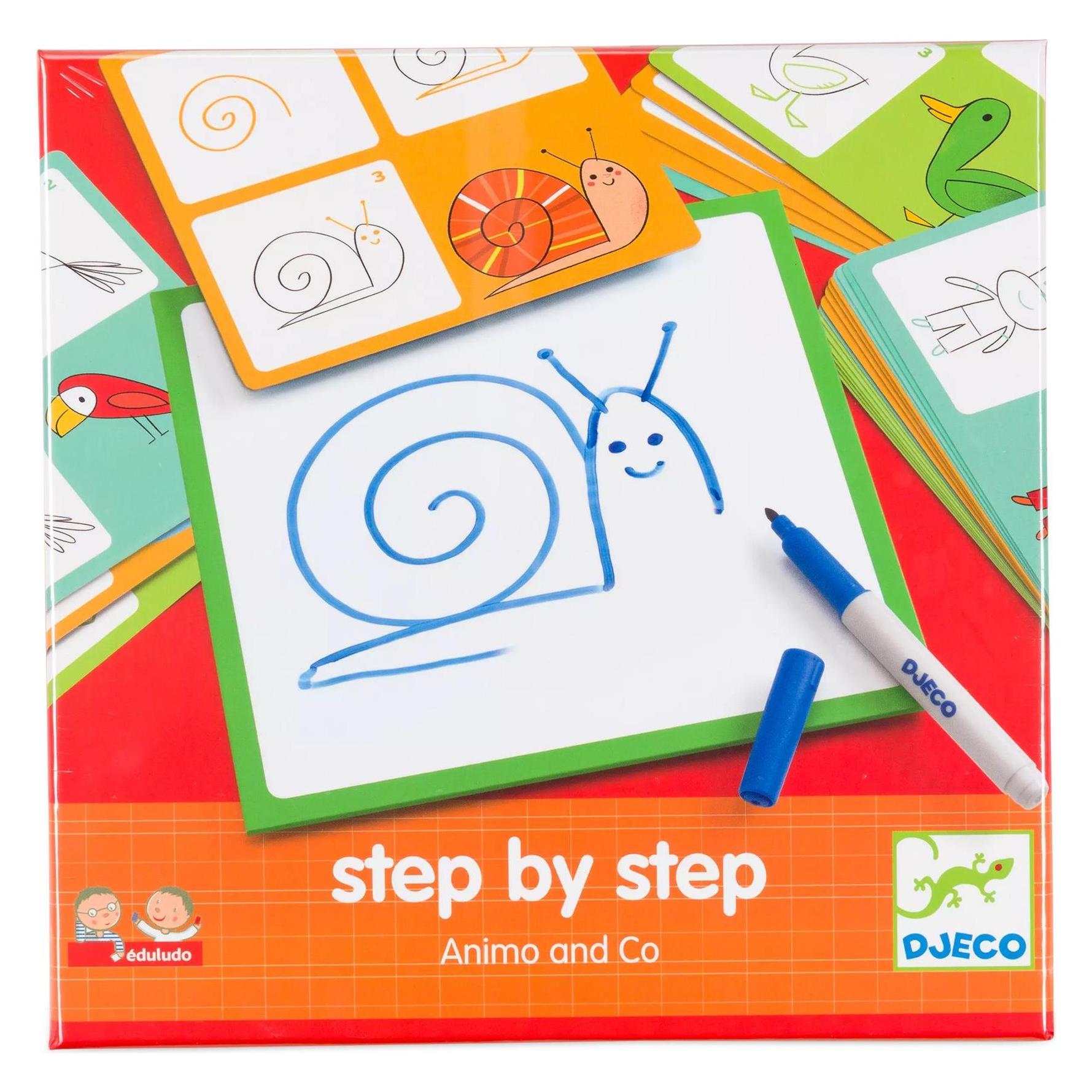 Djeco Eduludo Step by step Animals and Co (mult) (Deutsch, Englisch, Französisch, Italienisch) (5408319)