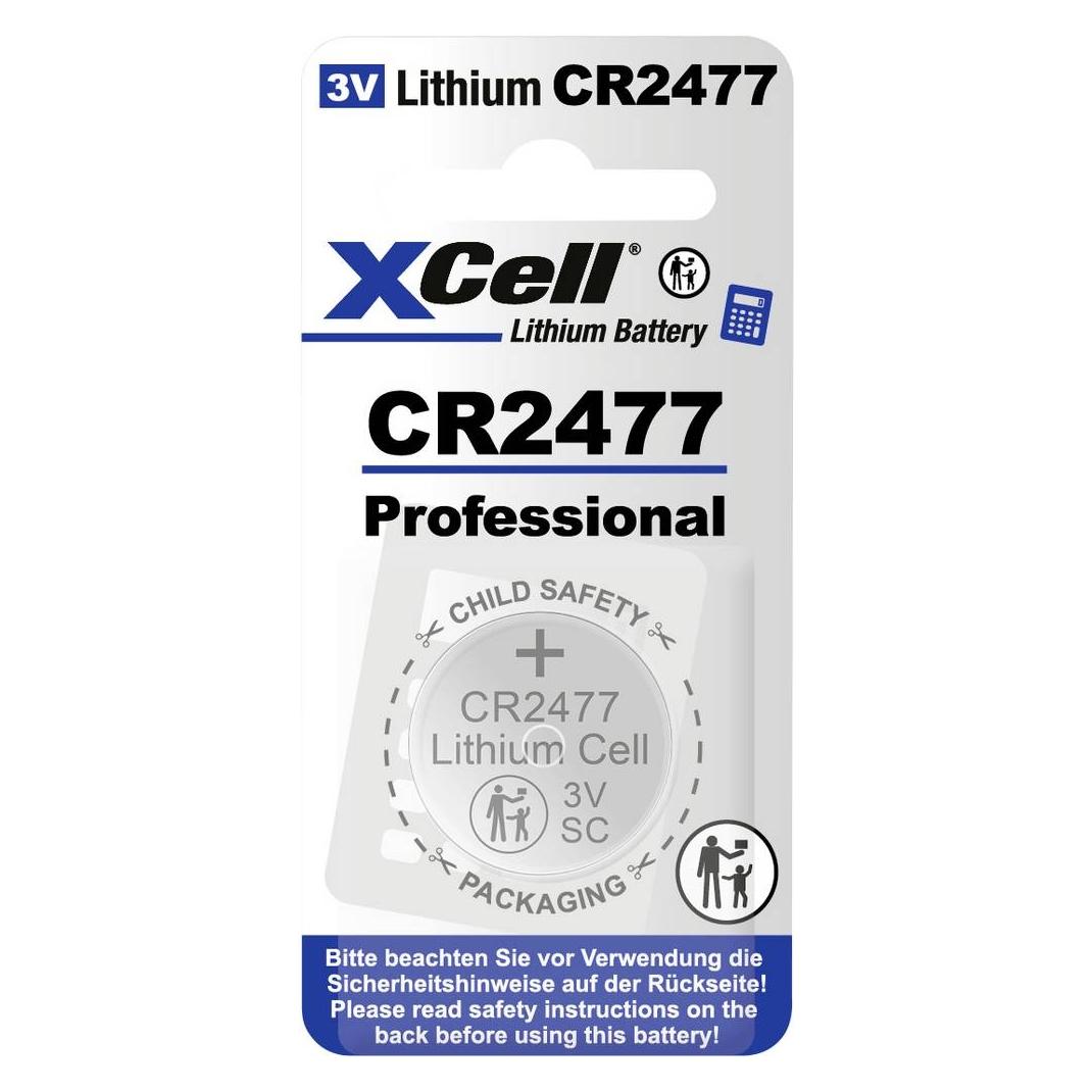 Hückmann Knopfzelle Lithium 3V (1 Stk., CR2477, 950 mAh) (148263)