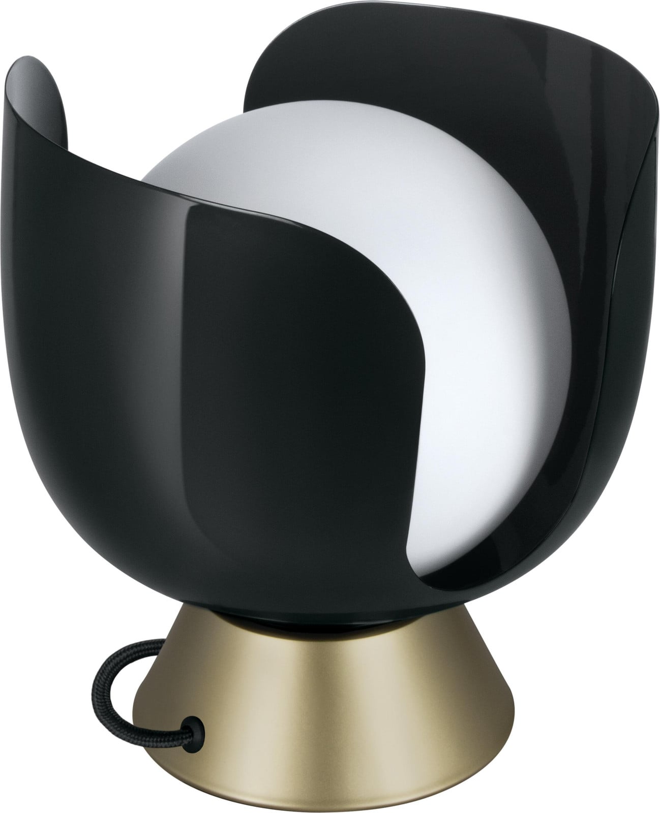 OSRAM Decor Corolle tafellamp, zwart, metaal en glas, E14, retro-stijl