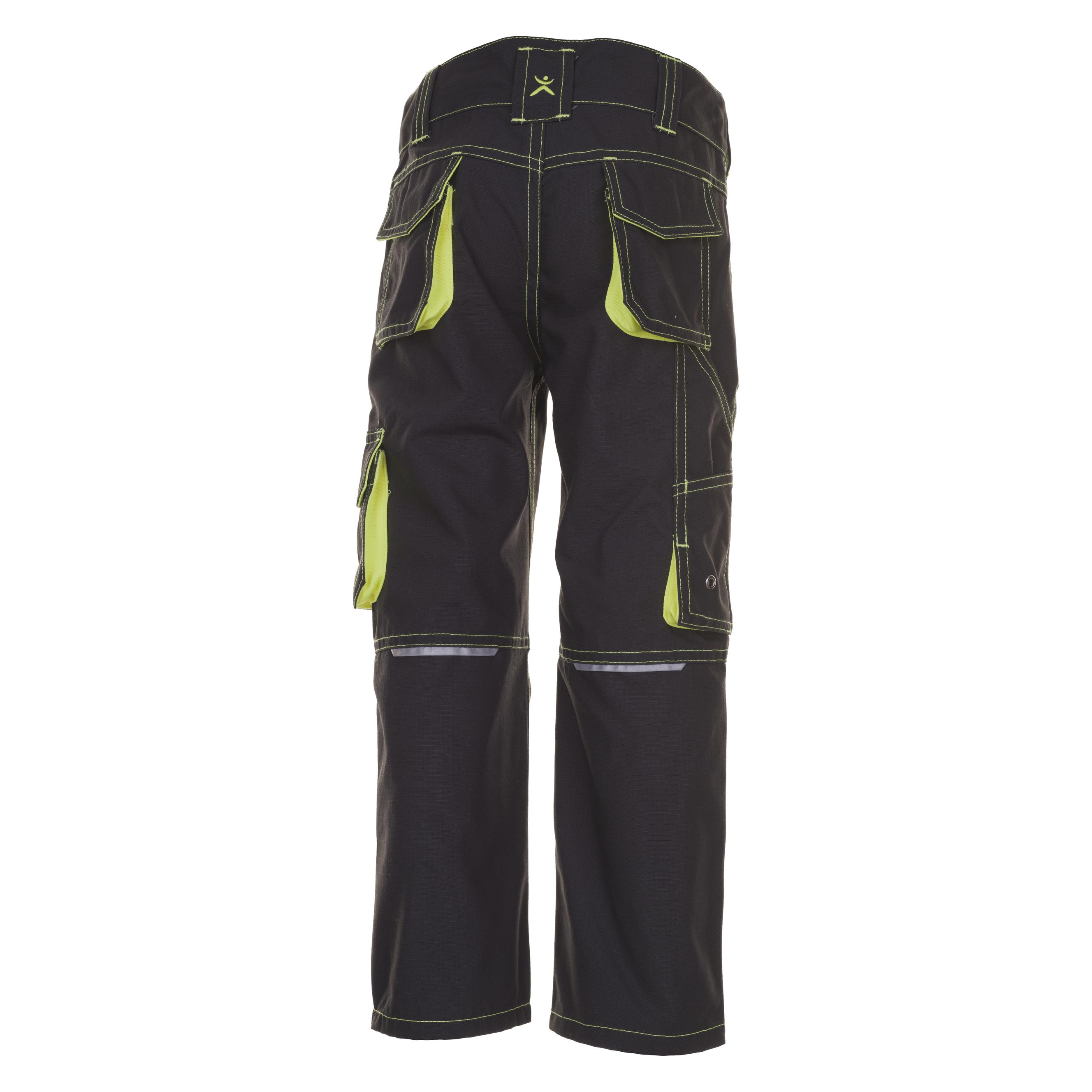 Planam Kinderbundhose Junior Grösse 110/116 anthrazit/gelb (110) (6110110)
