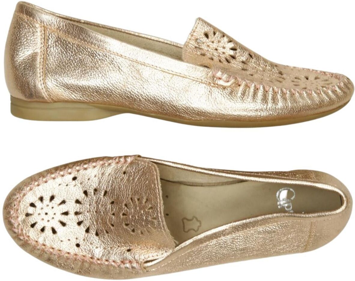 Caprice Damen Halbschuh, Gold, Gr. EU 37, Leder - Second Hand